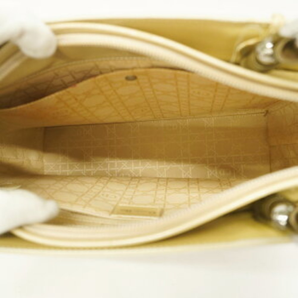 Christian Dior Maris Pearl Enamel Leather Handbag - Picture 4 of 11